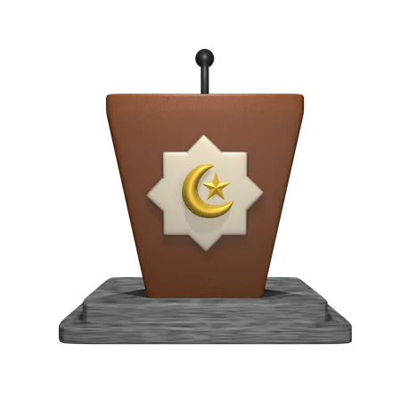 講壇  3D Icon