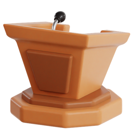 講壇  3D Icon