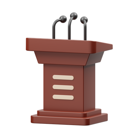 Lectern  3D Illustration