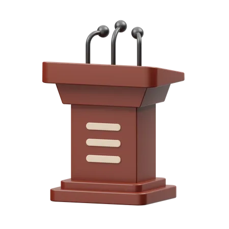 Lectern  3D Illustration