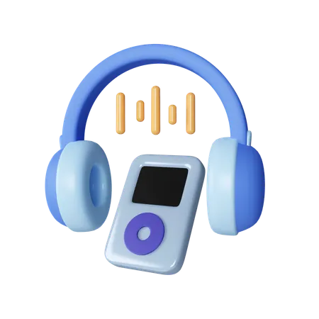 Lecteur audio  3D Icon