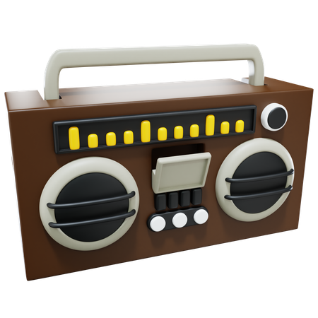 Lecteur de cassettes radio  3D Icon