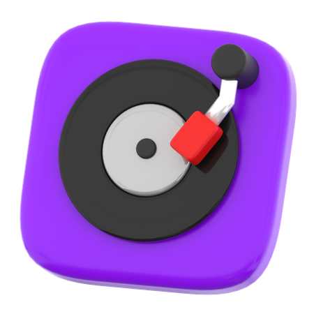 Lecteur de musique  3D Icon