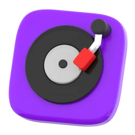 Lecteur de musique  3D Icon