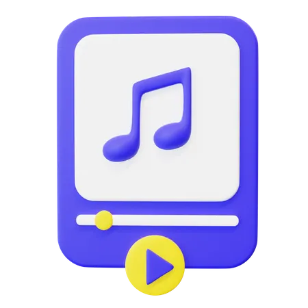 Lecteur de musique  3D Icon