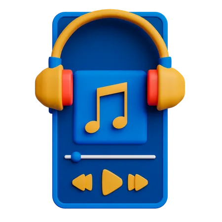 Lecteur de musique  3D Icon