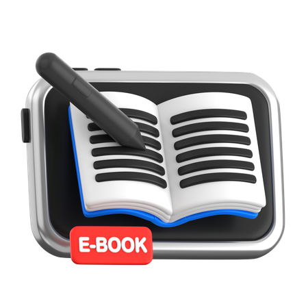 Lecteur ebook  3D Icon