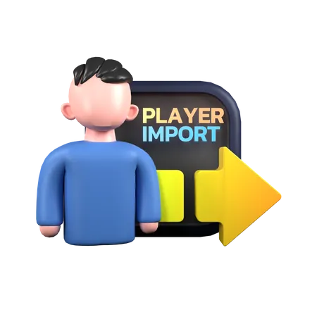 Importation de joueur  3D Icon