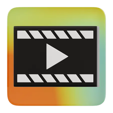 Lecteur multimédia  3D Icon