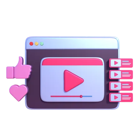 Lecteur vidéo  3D Icon