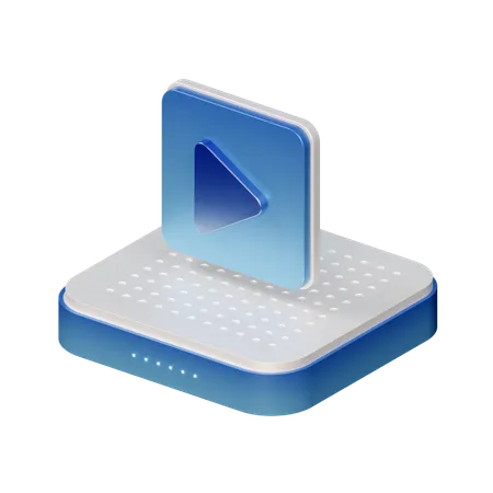 Lecteur vidéo  3D Icon