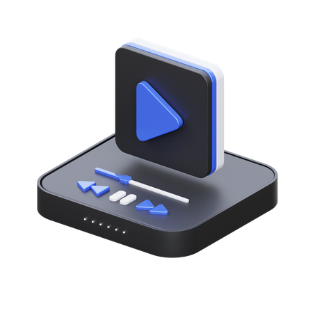 Lecteur vidéo  3D Icon