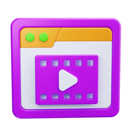 Lecteur vidéo  3D Icon