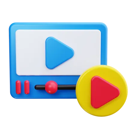 Lecteur vidéo  3D Icon