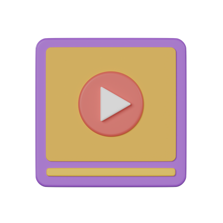 Lecteur vidéo  3D Icon