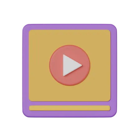 Lecteur vidéo  3D Icon