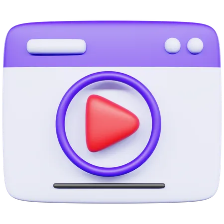 Lecteur vidéo coloré  3D Icon