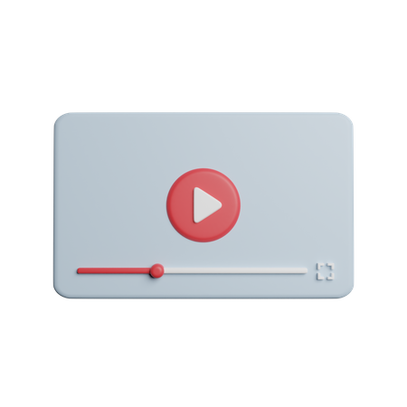 Lecteur vidéo en ligne  3D Icon