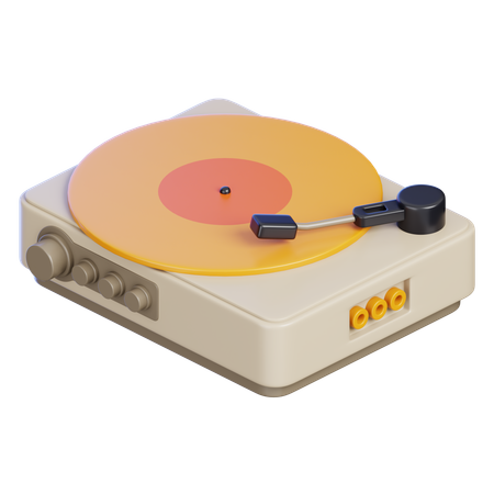 Lecteur de vinyle  3D Icon