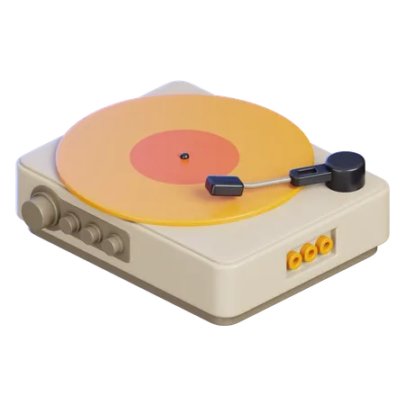 Lecteur de vinyle  3D Icon