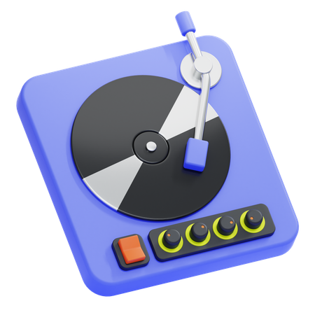 Lecteur de vinyle  3D Icon