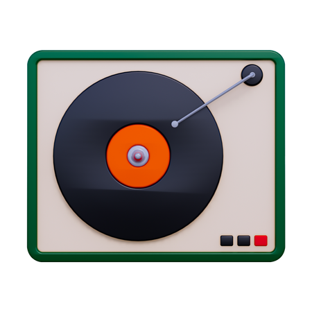 Lecteur de vinyle  3D Icon