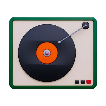 Lecteur de vinyle  3D Icon