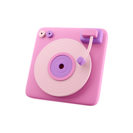 Lecteur de vinyle  3D Icon