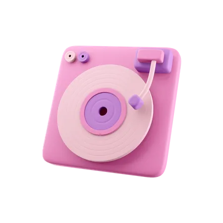 Lecteur de vinyle  3D Icon