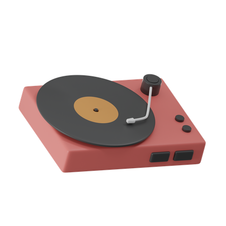 Lecteur de vinyle  3D Icon