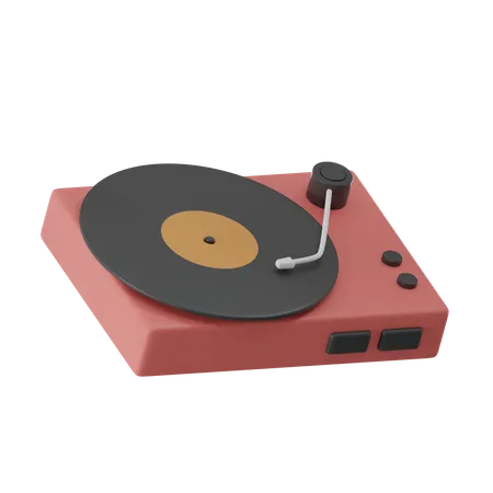 Lecteur de vinyle  3D Icon