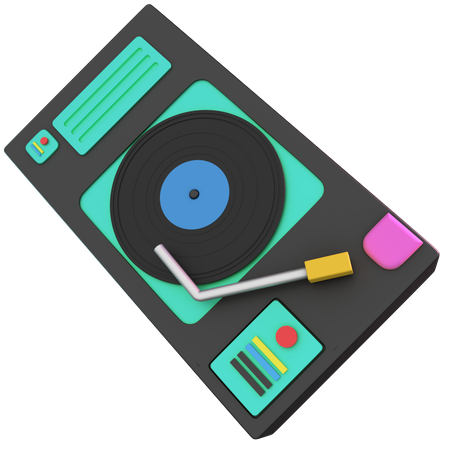 Lecteur de vinyle  3D Icon