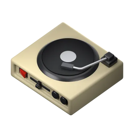 Lecteur de vinyle  3D Icon