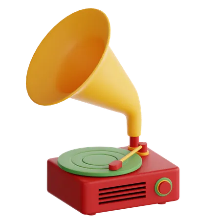 Lecteur de vinyle vintage  3D Icon