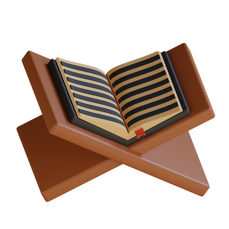 Libro del Corán leído  3D Icon