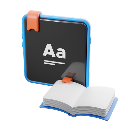 Lectura digital  3D Icon