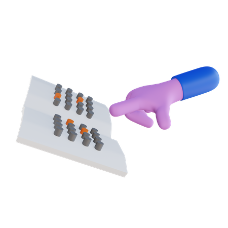 Lecture d'un livre en braille  3D Icon