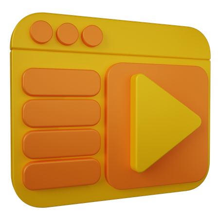 Lecture Video  3D Icon