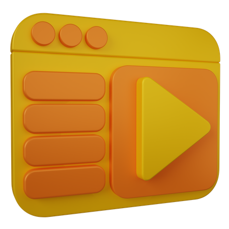 Lecture Video  3D Icon