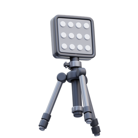 Led Light With Stand  3D Icon