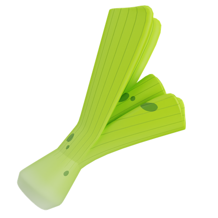 Leek  3D Icon