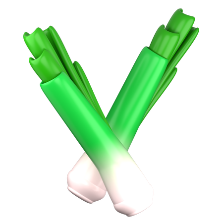 Leek  3D Icon