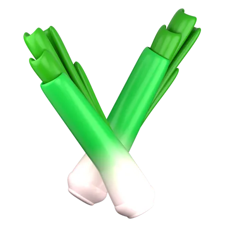 Leek  3D Icon