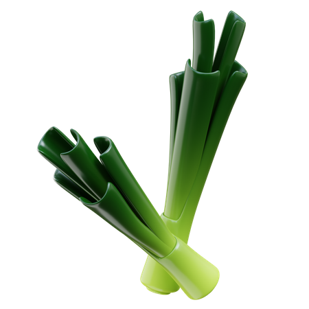 Leek  3D Icon