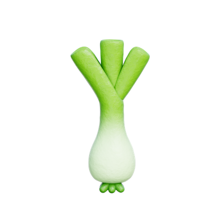 Leek  3D Icon