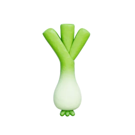 Leek  3D Icon