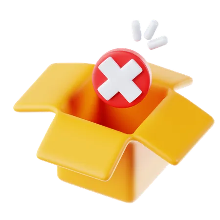 Leere Box  3D Icon