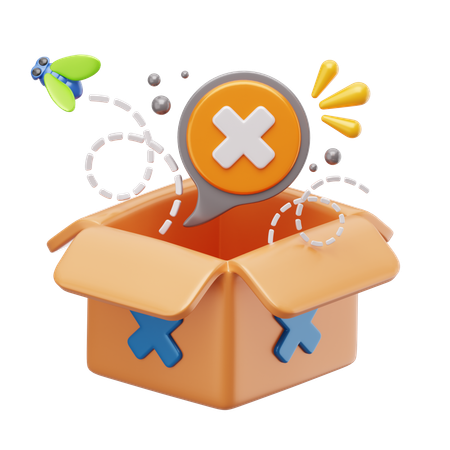 Leere Box  3D Icon