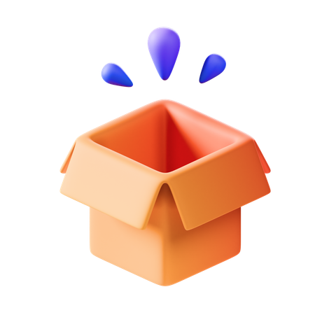 Leere Box  3D Icon