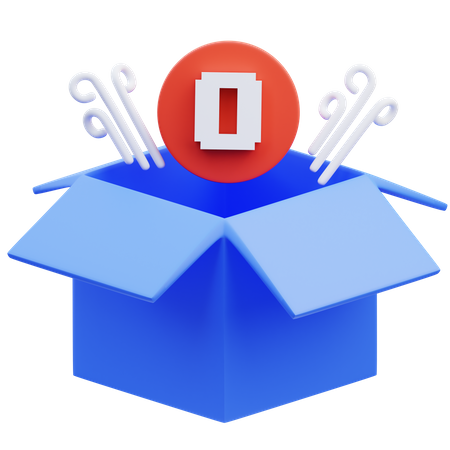 Leere Box  3D Icon